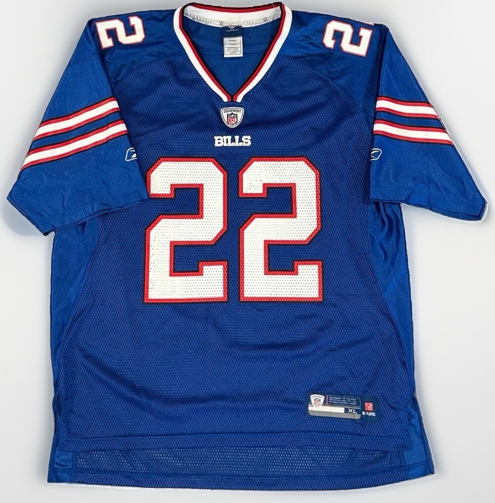 Vintage NFL Fred Jackson #22 Buffalo Bills Royal Blue Jersey XL Adidas Y2K